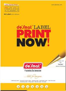 DESMAT A4ST1 - 100s, Labels,A4 Sheet sticker lable Self-Adhesive Paper Label