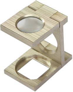 Luxuro Bobby Eye Glass Magnifier 10x Nickelled –Eye Glass Folding Hand golden 10 x magnifier