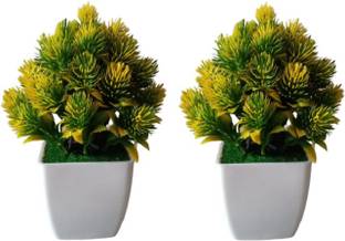 KAYKON Bonsai Wild Artificial Plant  with Pot