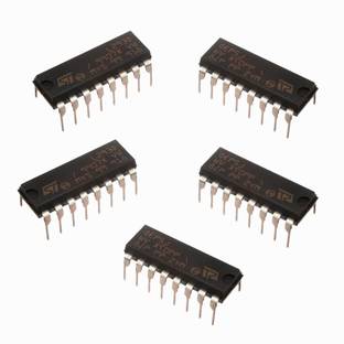 geeta enterprises (Pack of 5 Pc) L293D DIP 16-pin IC Stepper Motor Drivers Controllers (Black) Electronic Components Electronic Hobby Kit
