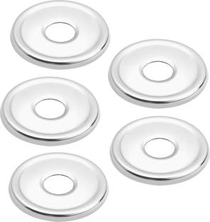 RUHE 304 Grade Stainless Steel Fusion Wall Flange For Kitchen Taps/Bathroom Taps/Faucets Pack Of 5 (Chrome Plated) Flange Faucet