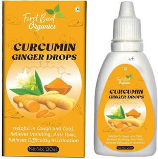 First Bud Organics Curcumin Ginger Drops | Haldi Drops