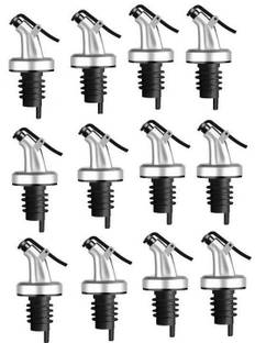 Zohica Olive Oil Dispenser Stopper, Leak-Proof Pour Spout Seasoning Oil Dispenser (Pack of 12) Plastic Bottle Stopper
