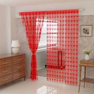 Flipkart SmartBuy 214 cm (7 ft) Polyester Semi Transparent Door Curtain Single Curtain