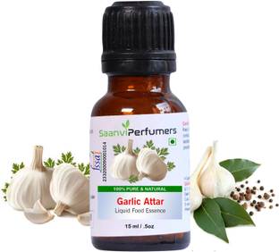 Saanvi perfumers Garlic Liquid Food Essence Edible Grade 15ML For Used in Noodles, Pasta, Pasta Macaroni & Others Dissert Garlic Liquid Food Essence