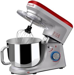 Inalsa 1400 W Silver, Red Stand Mixer