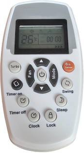 Axelleindia VE110 Compatible 6th Sence AC Remote (VE-110-Reo) With Turbo Mode For Whirlpool Remote Con...