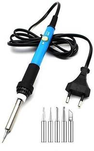Wynhard Soldering Iron Kit Machine Iron 60 Watt Gun with 5 Extra bits 60 W Temperature Controlled