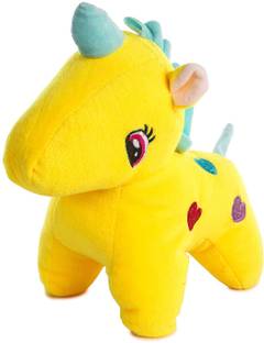 DTSM Collection UNNATI COLLECTION --yellowPLUSH Unicorn SOFT TOYS KIDS  - 28 cm