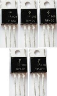 RISARYA SETOF 5PCS OF TIP42C 6A,100V, 65W, PNP TRANSISTOR USED FOR AMPLIFICATION AND SWITCHING TO-220 PNP Transistor