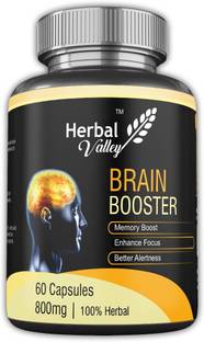 HerbalValley Brain Booster | With 6 Herbal Ingredients for Better Brain Function Pack of 1