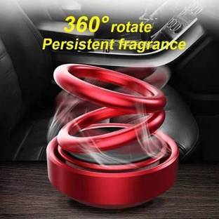 Pepino Room Solar Trending Rotating Car Fragrance Double Ring Rotating Car Aromatherapy Home Office Air Fresher Decoration Perfume Diffuser Car Freshener Portable Car Air Purifier Humidifier