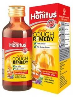 Dabur Honitus Ayurvedic Cough Syrup, Instant Relief from Cough & Cold, 200 ML ( PACK OF 3 )