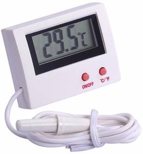 GoodsBazaar HT-5 Mini Temperature Meter with External Sensor Probe Electronic Display Digital Fridge Thermometer Electronic Temperature Meter with External Sensor Probe Aquarium Thermometer Pin-Type Digital Moisture Measurer