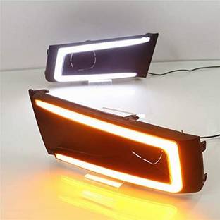 RKPSP Drl Day Time Running Light For Maruti Vitara BREZZA With Indicator upto 2019 model Fog Lamp Car LED for Maruti Suzuki (30 V, 12 W)