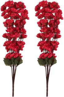 Flipkart Perfect Homes Red Orchids Artificial Flower