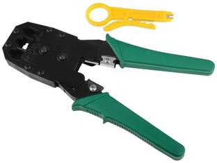 Gambit Networking Crimping Tool For Multipurpose Tool | 3 in 1 Modular Crimping Tool | LAN Cutter with Cable Cutter Tool Networking Crimping Tool For Multipurpose Tool | 3 in 1 Modular Crimping Tool | LAN Cutter with Cable Cutter Tool Manual Crimper