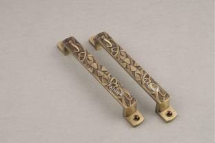 Tshot Door Handles /Brass Finishing (Premium Quality) Handle Door 7 Inches (Ganpati) Brass Door Handle