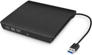 Cezo External USB 3.0 Portable Slim CD/DVD-ROM +-R-R-RW Burner Writer for Laptop Desktop Notebook Windows and Mac OS External DVD Writer