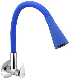 Prestige Slim Flexo SmartBuy Flexible Sink Faucet - Flxo Play (With 360 Degree Flexible Silicon Hose & Dual Flow Pattern) Cold Water Tap Blue Pillar Tap Faucet