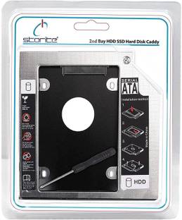 STORITE Upgraded Version SATA Optical UltraBay 2nd Hard Drive Caddy with SSD 2.5 inch External Hard Drive