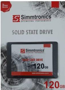 Simmtronics ssd 120 GB Laptop Black SATA Internal Solid State Drive (SSD) (2.5" sata 6 gb/sec)