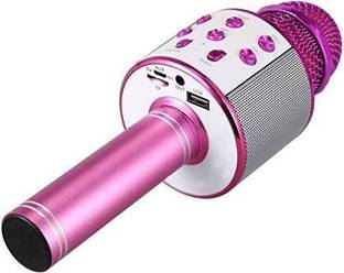 bhawnah WS-858 Wireless with Speaker (Bluetooth Speaker) WS-858 Wireless Handheld speaker (Black) WIRELESS