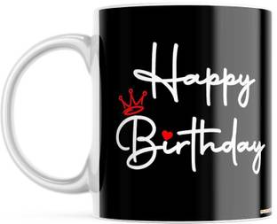 purezento Happy Birthday mug gift on birthday for boyfriend/girlfriend/friend/sister/brother/wife/husband Ceramic Coffee Mug