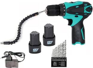 ISC High Quality Cordless Screw Driver Cum Drill Machine With Flexible Drill Bit Shaft For Multi Work Using Combo Pistol Grip Drill