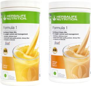 HERBALIFE Formula 1 Shake Mix- Mango Flavor & Orange Flavor For Weight Loss Plant-Based Protein