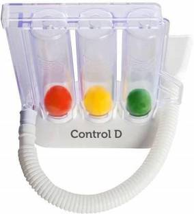 Control D Ball Lung Exerciser Respiratory Spirometer 3 Ball Spirometer Respiratory Exerciser (Pack of 1) 3 Ball Spirometer Respiratory Exerciser