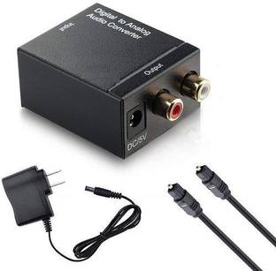 JAMUS Optical Coaxial Toslink Digital to Analog Audio Adapter Converter Media Streaming Device