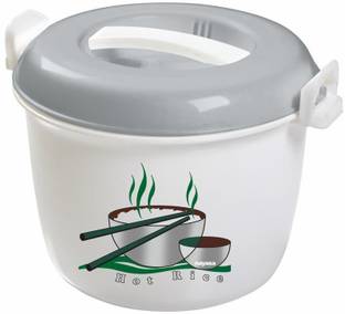 नयसा Microwave Rice Cooker Grey Color प्लास्टिक स्टीमर