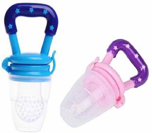 Kidsify Nibbler, Soother for Babies | Pacifier for New Born Baby | Silicone Fruit and Juice Feeder Kids Nipple Pacifier for Fruit Vegetable BPA Free (Pack of 2) Soother