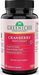 Greeniche Cranberry for Bladder Health & UTI Prevention - 60 Veg Capsules
