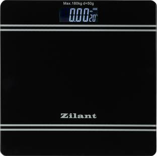 Zilant 6 mm Automatic Personal Digital Weight Machine With Large LCD Display and 4 Sensor Technology For Accurate Weight Measurement (Black, PWS-005) Weighing Scale