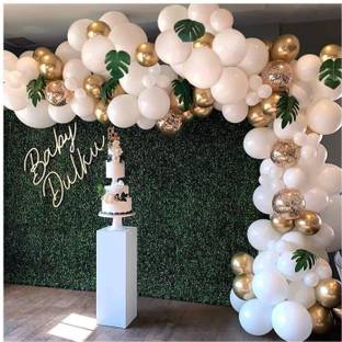 Anayatech Bride To Be Decoration Set 28Pcs WitBalloon Decoration Garland Arch Kit- 98Pcs for Happy Birthday Decorations Items/ Baby Shower Decoration Items Set/ Bride to Be Baloons/ Husband Kids Boys Girls Women Theme Decorh Mr & Mrs Foil Balloon, Metallic Balloons, Sash and Led Fairy Light/Bridal Shower Decorations Items/Bachelorette