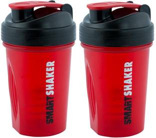 Trueware Smart Mini Shaker With SS Blender Set of 2|500 ml Each 500 ml Bottle