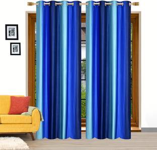 Home Edge 274 cm (9 ft) Long Door Polyester Semi Transparent Curtain (Pack Of 2)