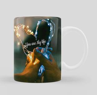 iMPACTGift Happy Birthday Cake Ceramic Coffee for Friend, Girlfriend & BoyFriend Glossy Finish With Vibrant Print सिरेमिक मग