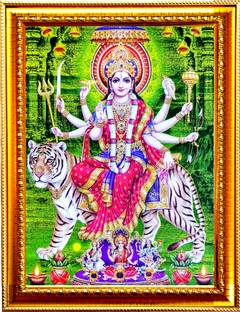 SUNINOW Durga maa | Kali maa | laxmi maa | saraswati maa photo frame Religious Frame