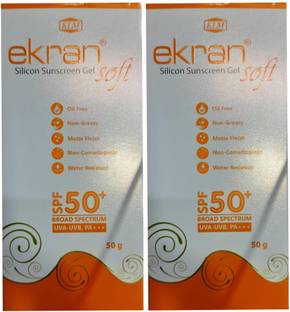 KLM LABORATORIES Sunscreen - SPF 50 PA+++ Soft Silicone Sunscreen Gel ( Pack of 2 )