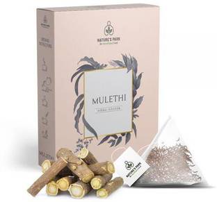 Nature's Park Mulethi (Liquorice) Herbal Infusion - Good for a Sore Throat & Relieves Constipation Liquorice Herbal Infusion Tea Box