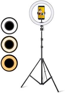 Webilla Selfie Ring Light Remote Control 3 Light Modes 11 Level Brightness Dimmable 3 Modes For Live Strieaming, LED Makeup Ring Light, Ring Flash
