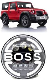 RKPSP Boss-Head-Light-New-2 Headlight Car LED for Mahindra (12 V, 12 W)