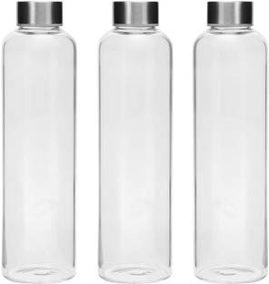 Cutting EDGE Borosilicate Glass Water Bottle for School|Home|Office|Sport|Gym|Hot & Cold Drinks 500 ml Bottle