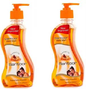 Santoor handwash 200ml+200ml classic and tulshi
