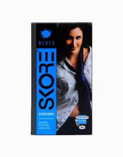 SKORE Blues Coloured Condoms 4 box Condom