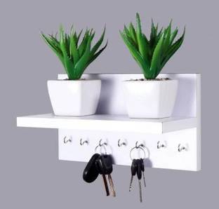 Anas Art Anas Art Key holderShape ( Denistery Fiber Wall Shelf ) Beautiful & Designing MDF Wall Shelf Set Of 1 Package of 1 MDF (Medium Density Fiber) Wall Shelf (Number of Shelves - 1, White) MDF (Medium Density Fiber) Wall Shelf