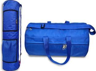 PANCHTATAVA Trendy Yoga Mat Cover/Yoga Mat Bag with Blue Duffel/Gym Bag For Men & Women